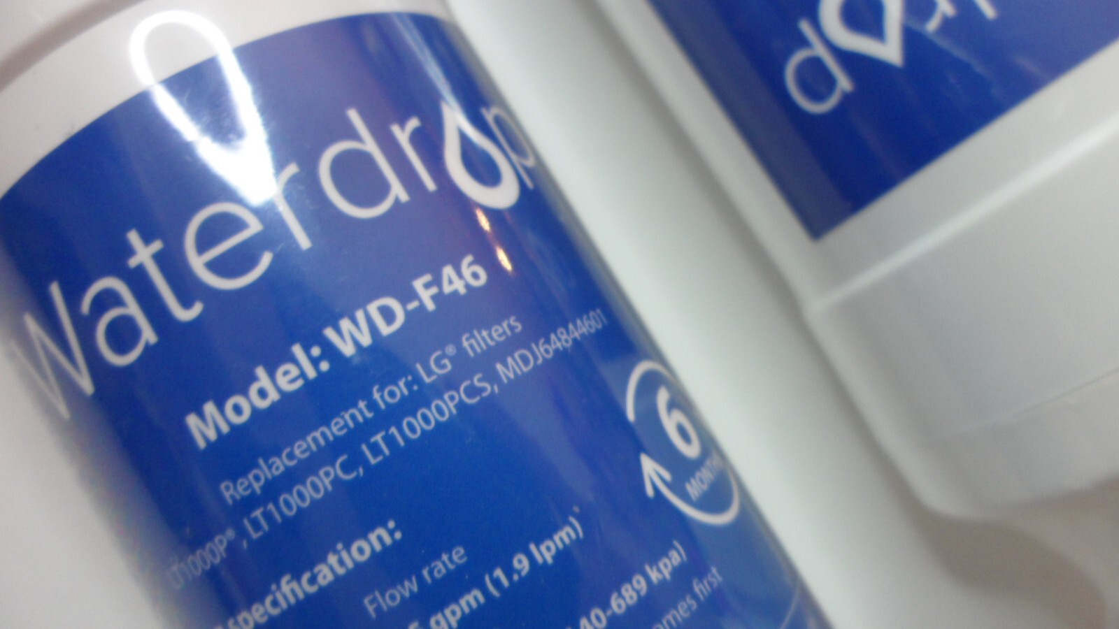 NEW 2 pack Waterdrop Replacement Filter (Model: WD-F46) FREE ShpN