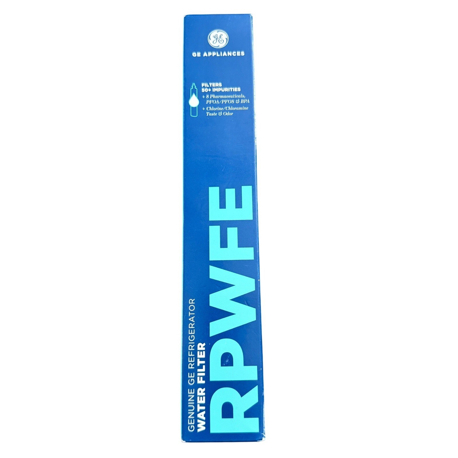 GE RPWFE Refrigerator Water Filter Genuine Blue White French Door Replacement