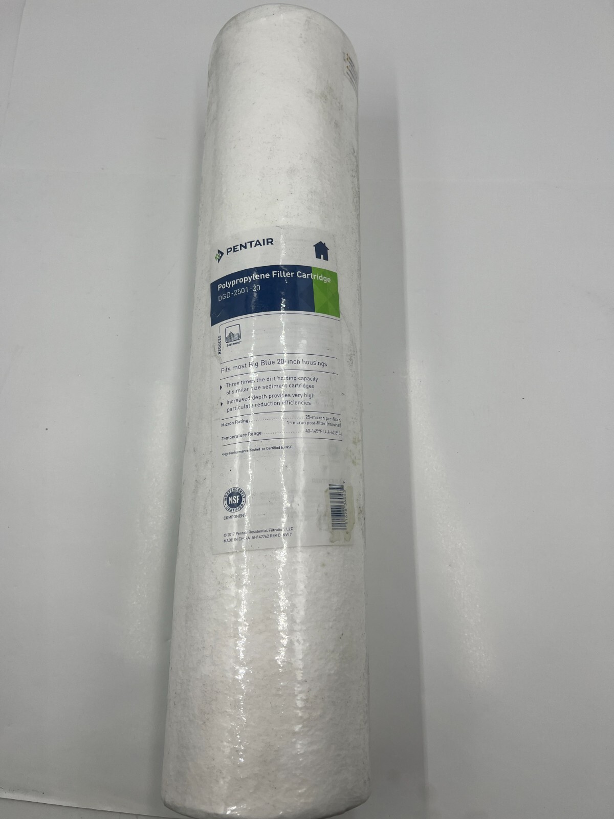 Pentair DGD-2501-20 Polypropylene Water Filter 20-Inch Whole House Filter