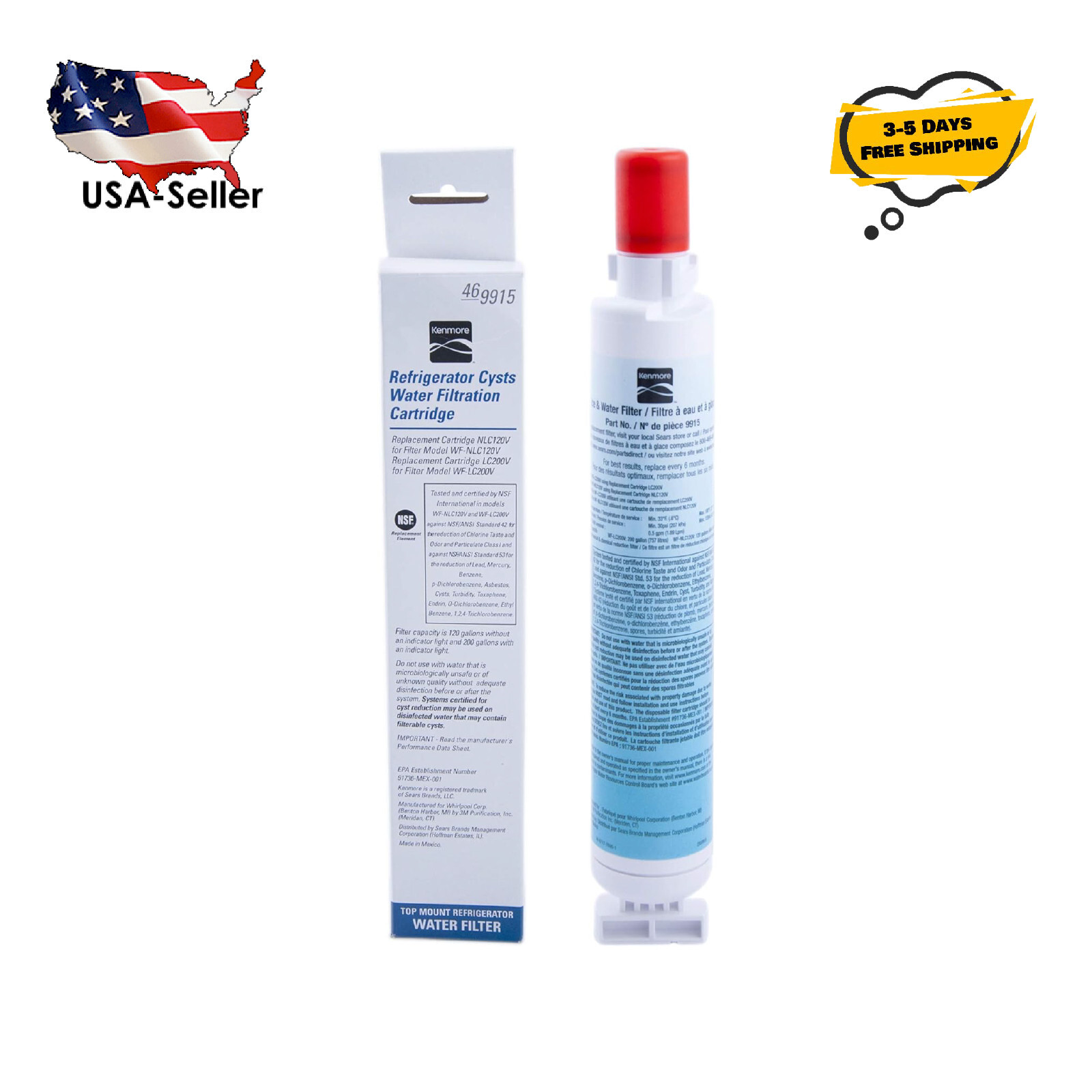 Kenmore 9915 Base Grille Refrigerator Water Filter 46-9915 469915