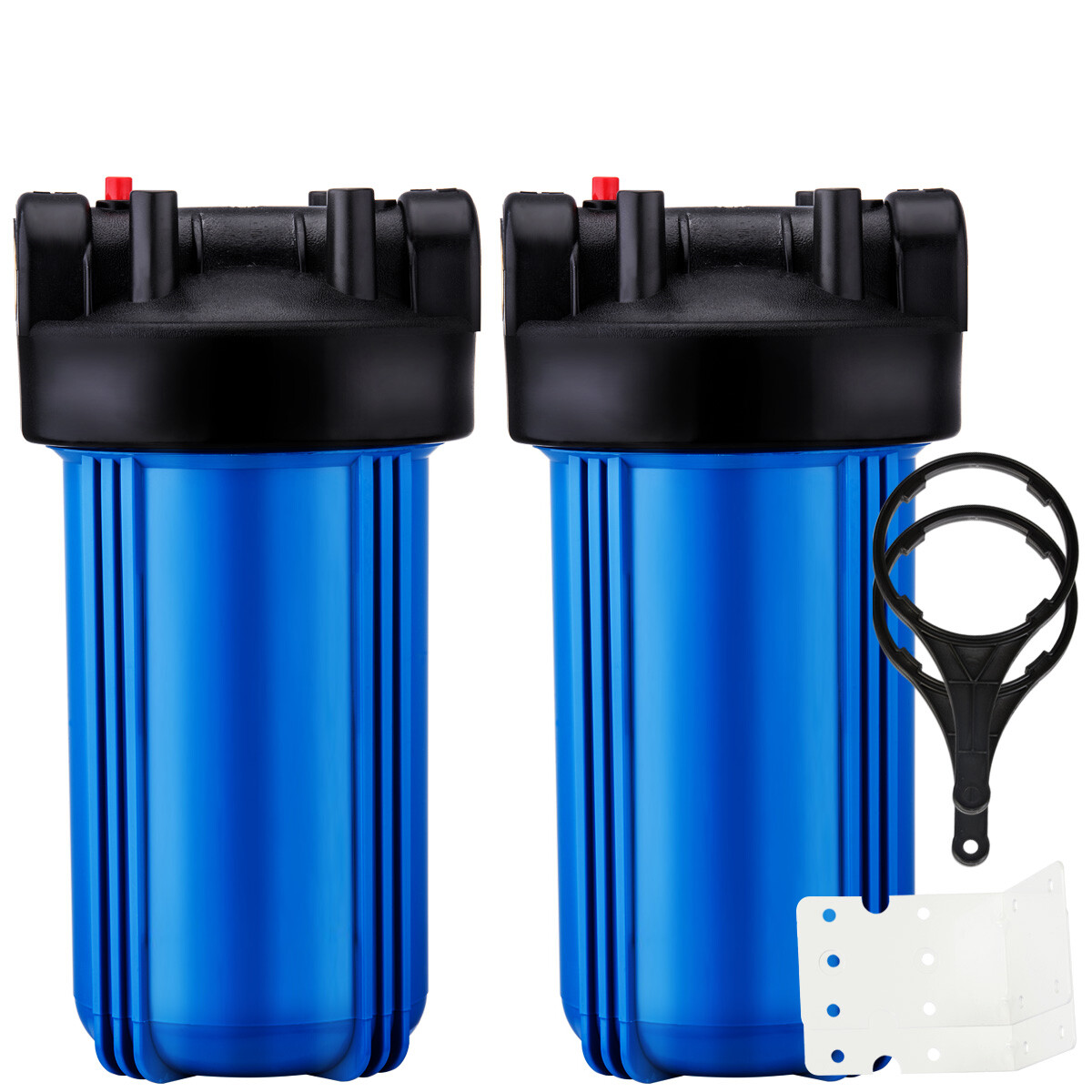 Geekpure Whole House 4.5″ x 10″ Big Water Filter Housing 1″NPT Pack 2