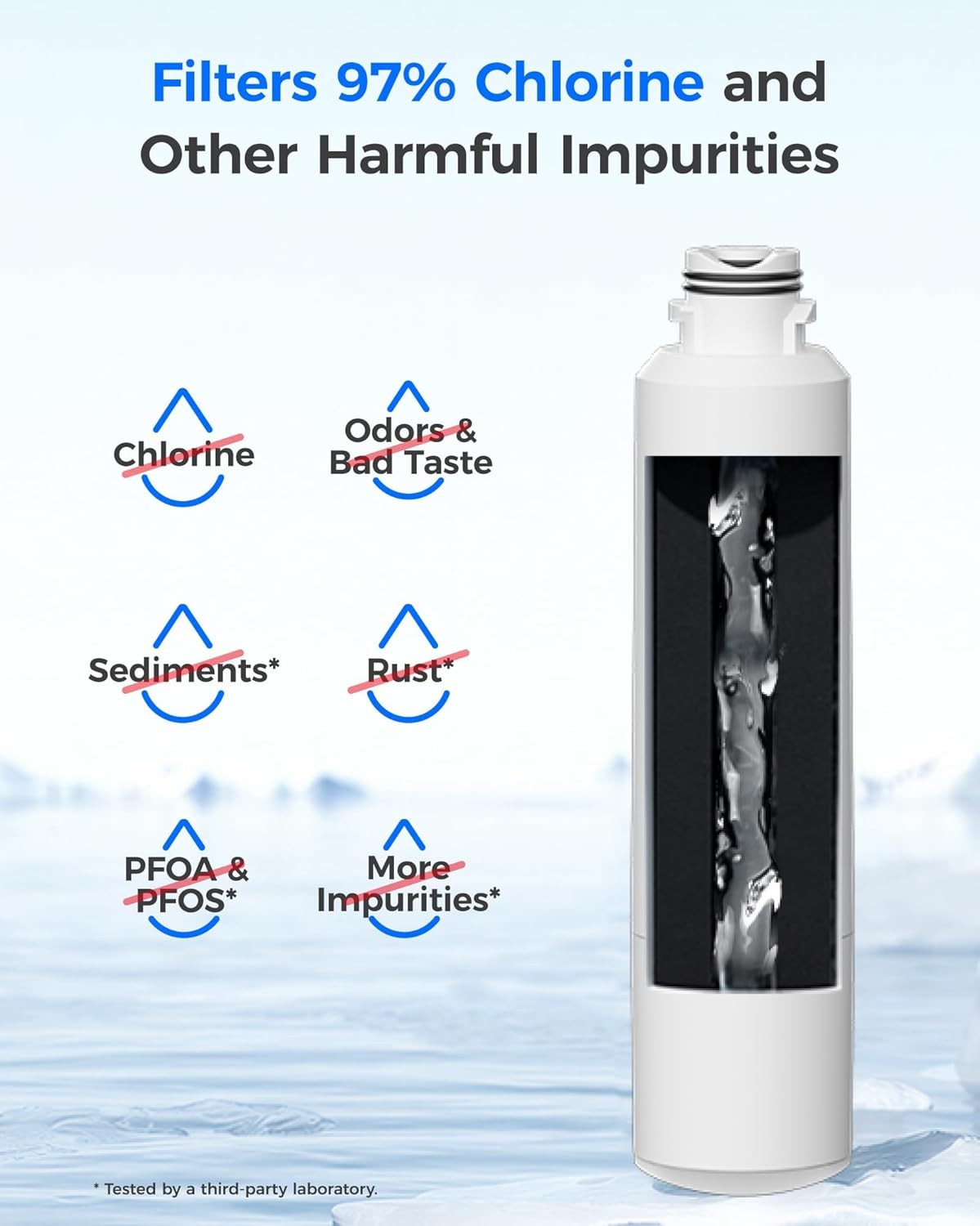 Waterdrop DA2900020B Refrigerator Filter, Replacement for Samsung DA2900020B