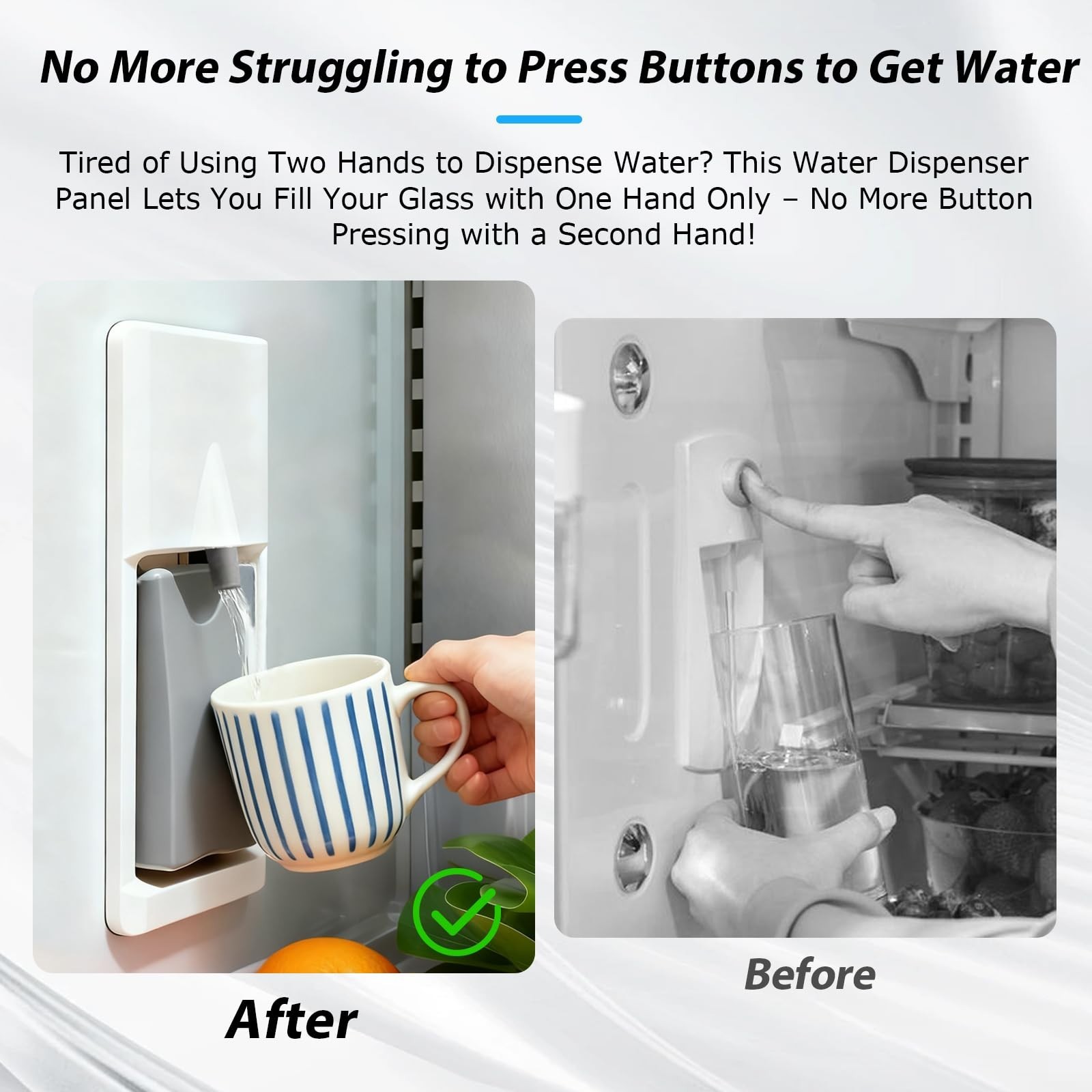 Water Dispenser Lever Replacement for GE Refrigerators, Easy One-Hand Operation
