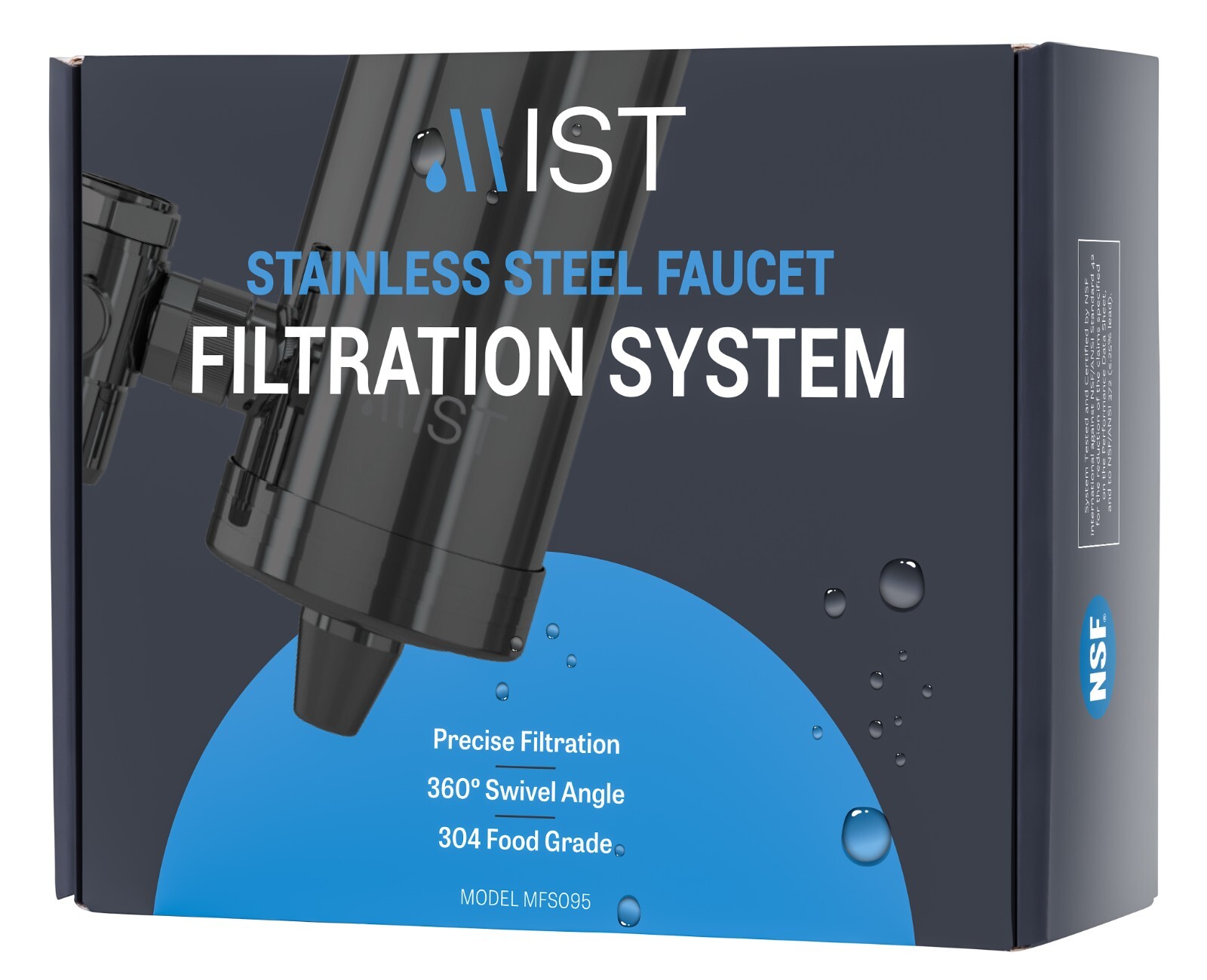Mist Stainless Steel Activated Carbon Fiber Faucet Filtration System