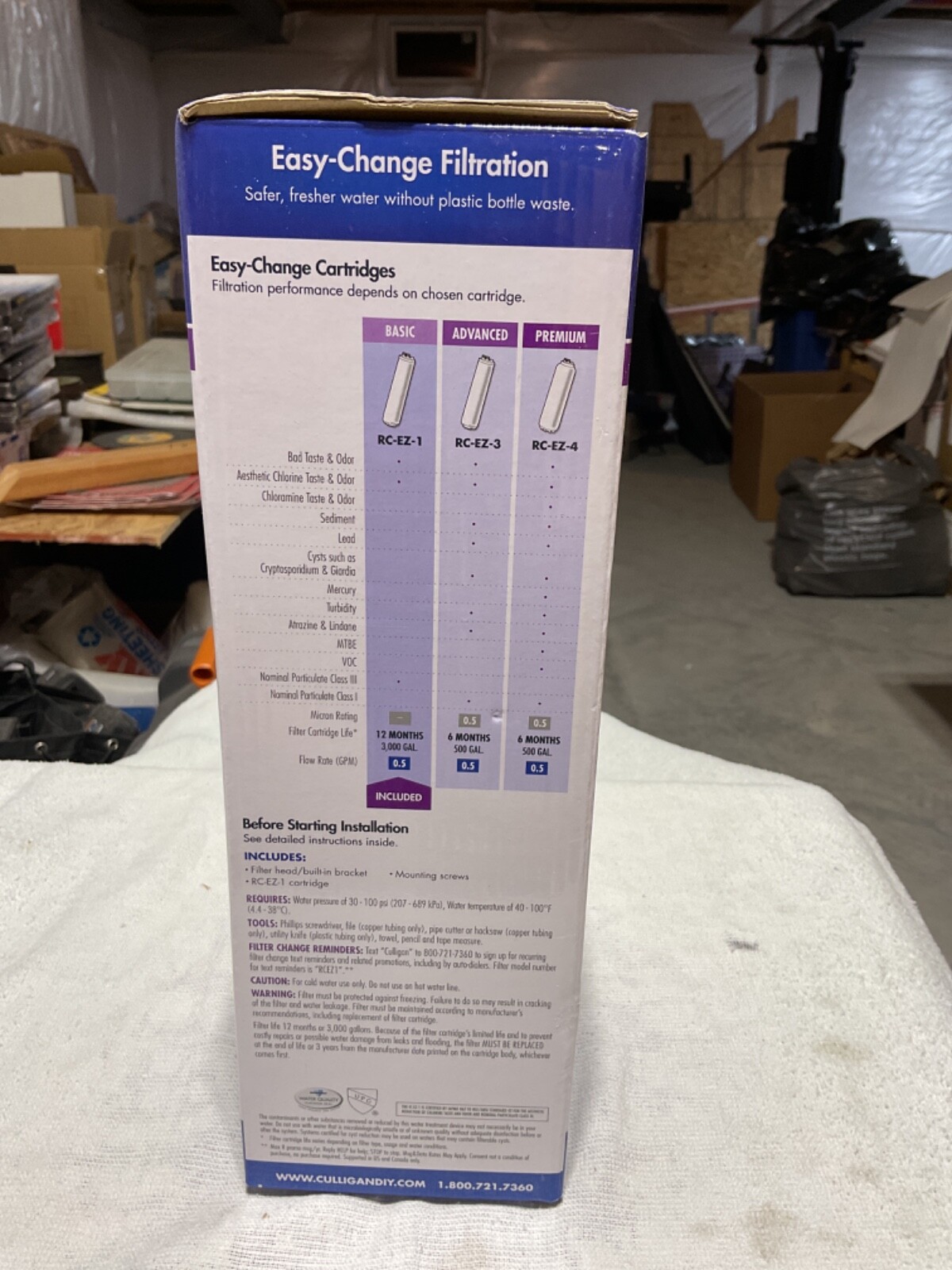 Culligan IC-EZ-1 Drinking Water Filter Level 1 Icemaker & Refrigerator Ice Maker