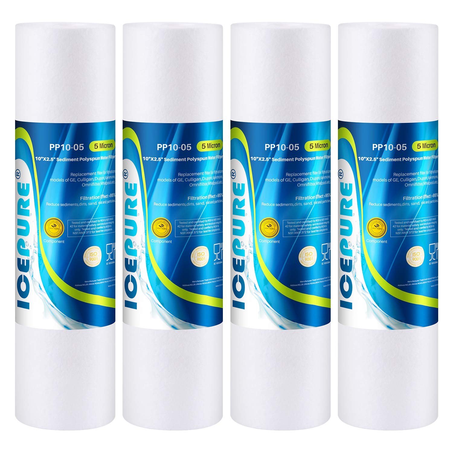 5 Micron Sediment Water Filter 10×2.5 Inch Whole House Replacement Cartridge