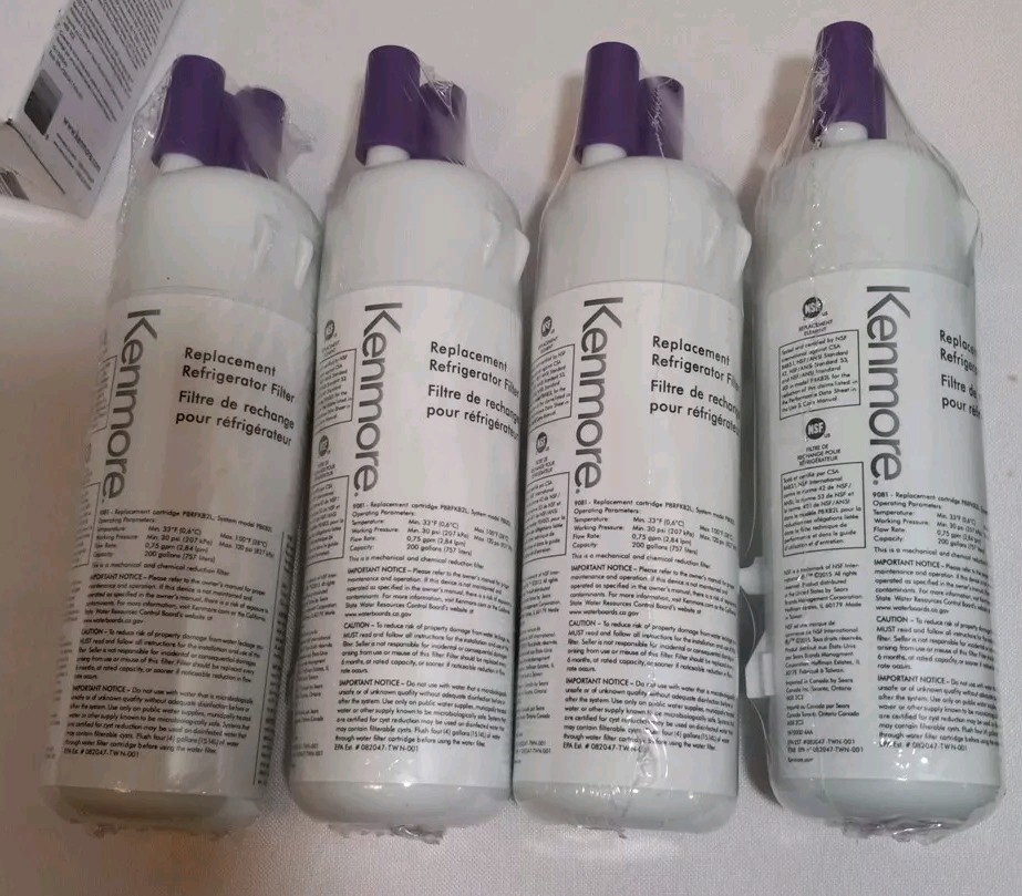 Kenmore Replacement Refrigerator Water Filters 469081 Lot Of 4 New