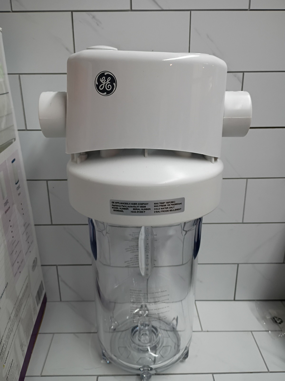 GXWH40L GE Whole House 084691144779 Water Filtration System NEW Open Box