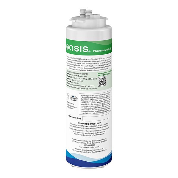 Oasis 041670-001 Pharmaceutical Water Filter Cartridge 0.5 Micron 725 Gal