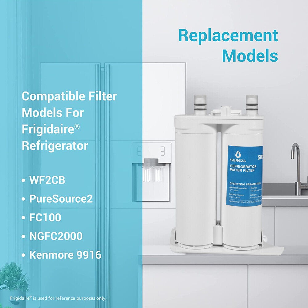 1/2/4 Refrigerator Water Filter Replacement for WF2CB PureSource2 FC100 EWF2CBPA