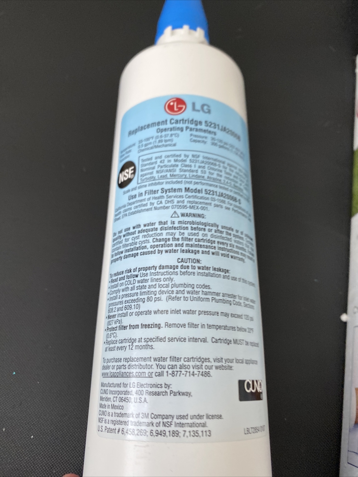 Refrigerator Water Filter LG LT600P 5231JA2006A Kenmore 46-9990 46999