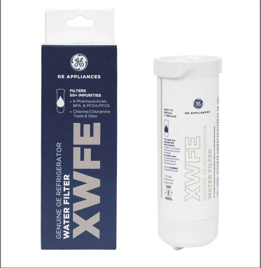 GE® XWFE Refrigerator Water Filter Genuine with RFID New Sealed no chip