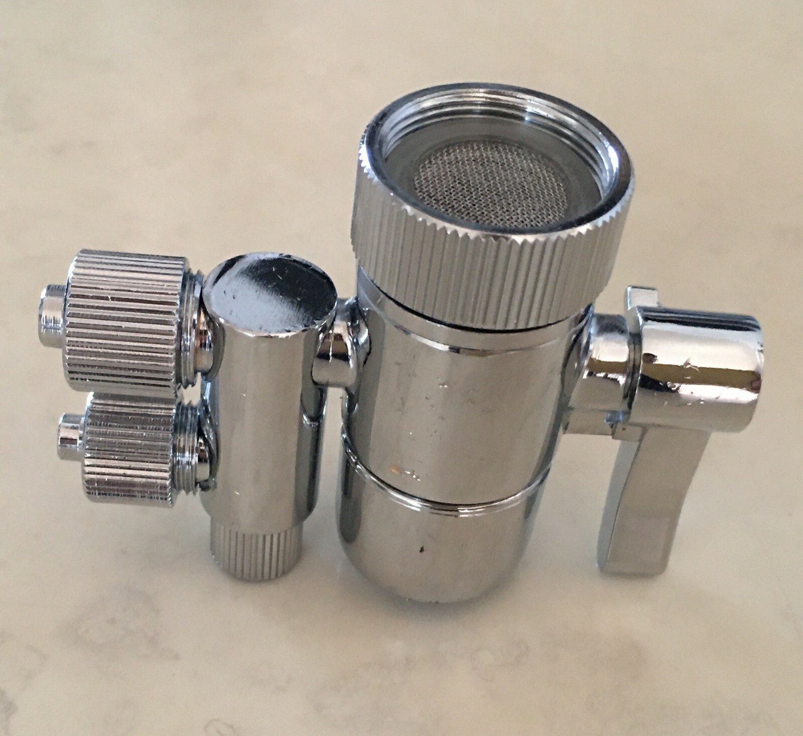 eSpring Amway two way Faucet Diverter Valve for 3/8″ in & 2.5/8″ tubing out USA