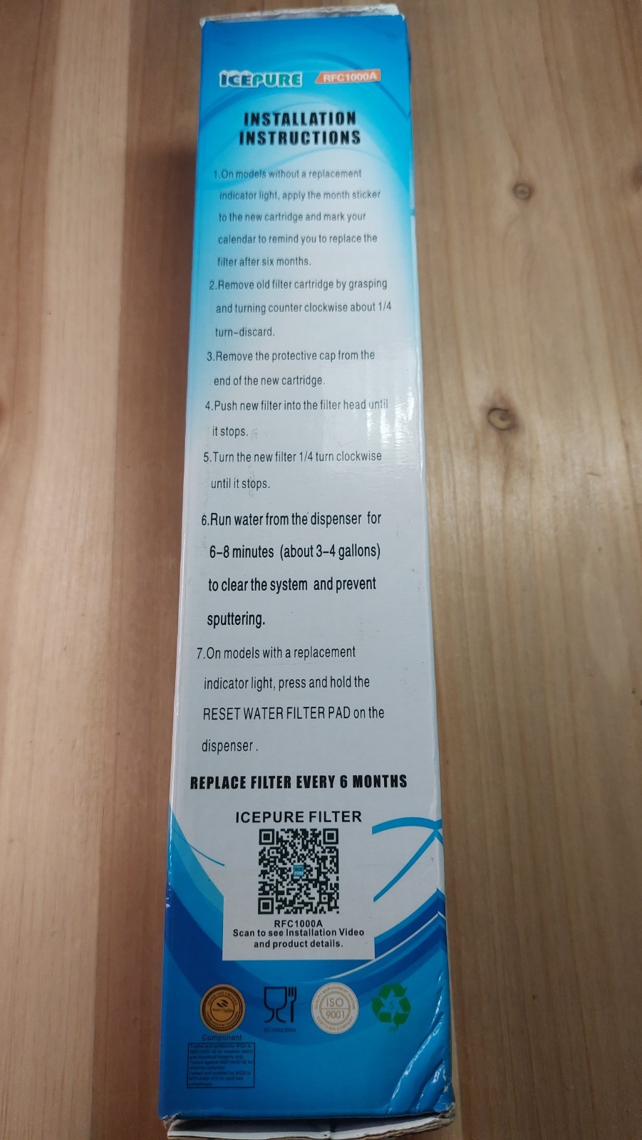 New ICEPURE refrigerator water filter RFC1000A for LG LT600P / Kenmore 9990
