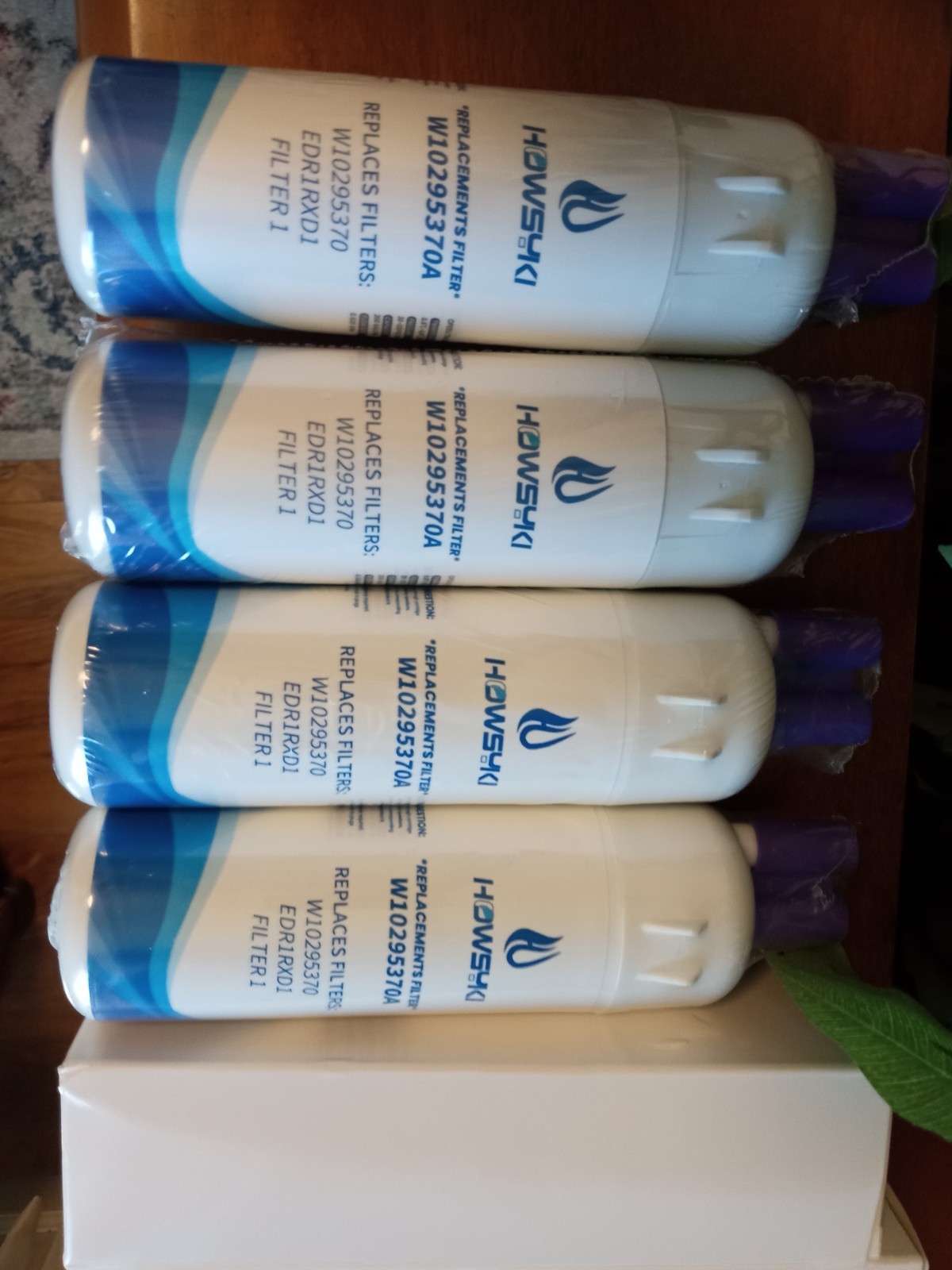 4 Pck Fridge Filter – EDR1RXD1, W10295370A, Filter 1, 46-9081, 46-9930, KAD1RXD1