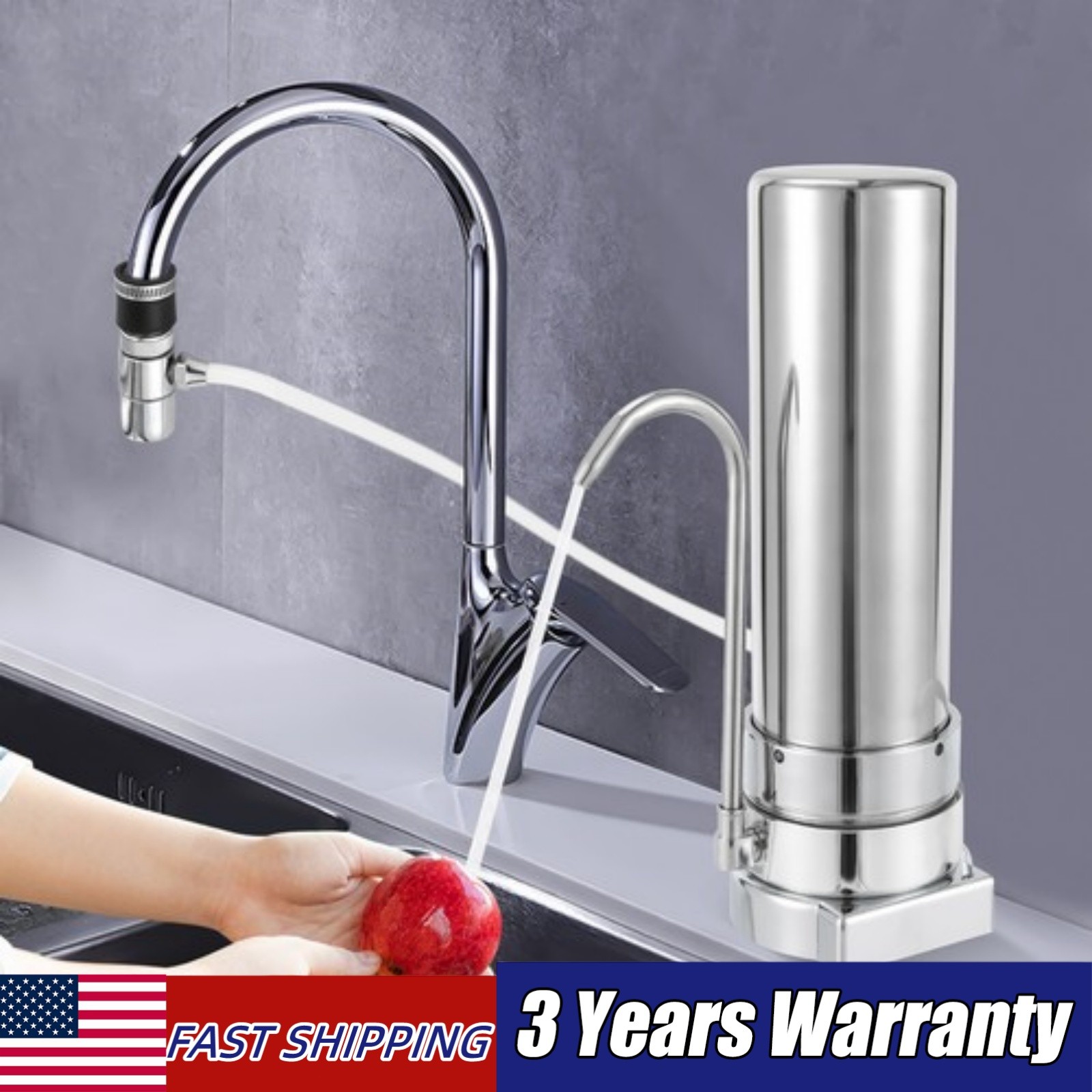 Stainless Steel Countertop Filter Water Filtration Filter Sink Drinking System