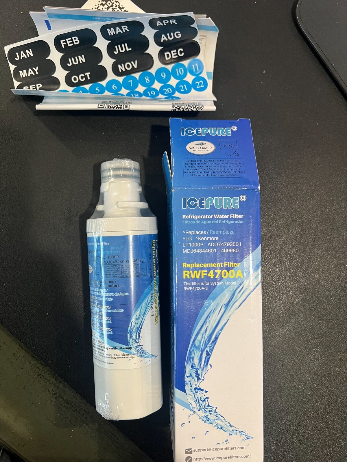 ICEPURE RWF4700A Refrigerator Water Filter -New Sealed