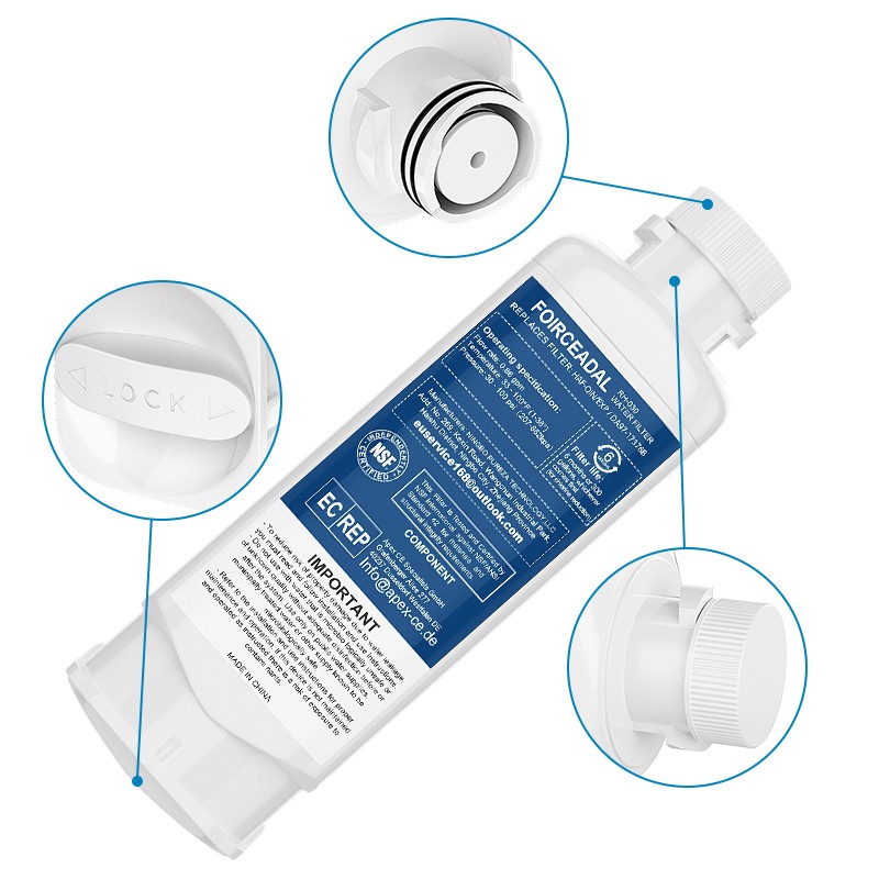 NEW For Samsung DA97-17376B HAF-QIN/EXP REFRIGERATOR Water Ice Filter 8-1 PACK