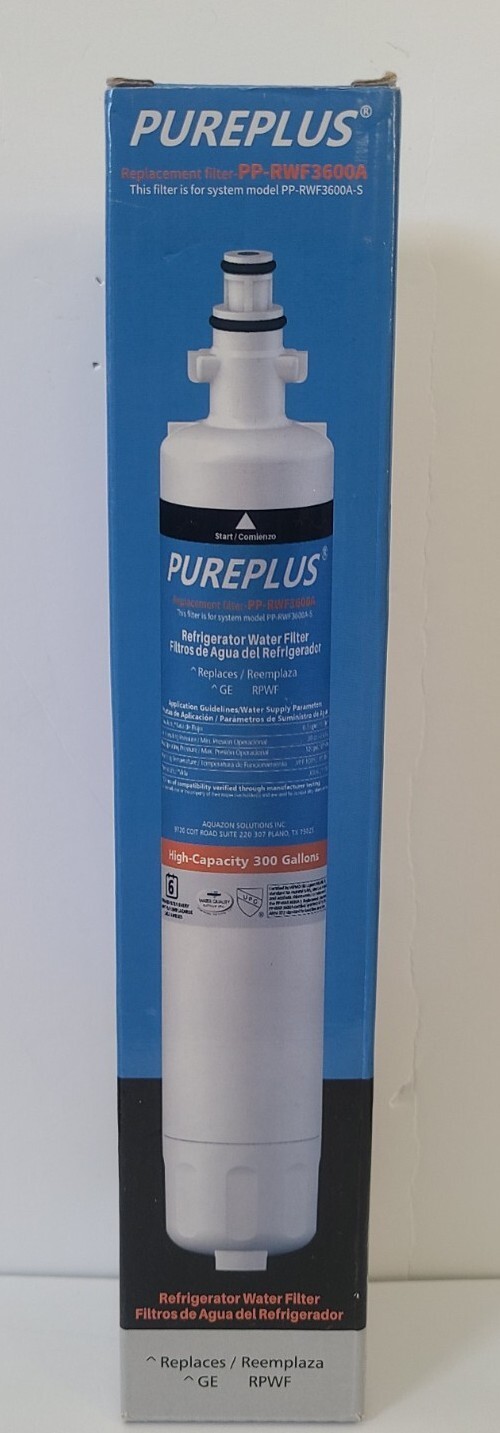 Pureplus PP-RWF3600A 300 Gal. Refrigerator Water Filter 1 Pack NEW!
