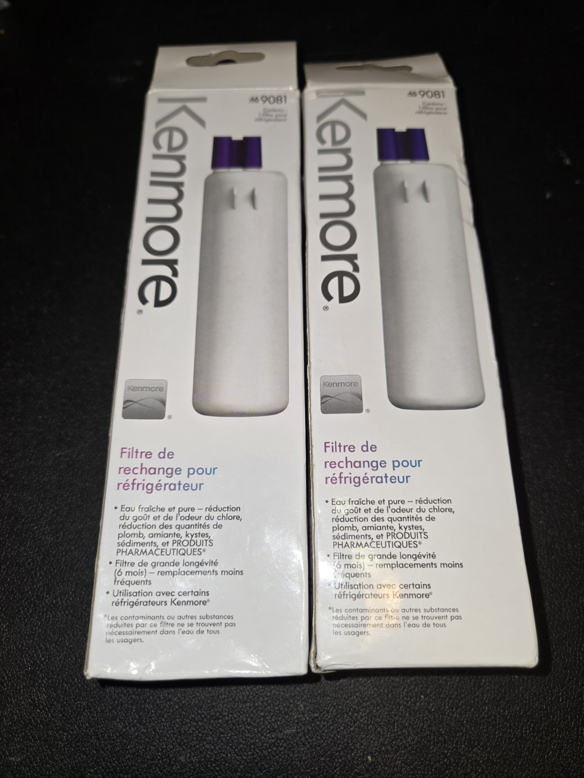 Lot of 2 Genuine OEM Kenmore Replacement Refrigerator Water Filters 46-9081