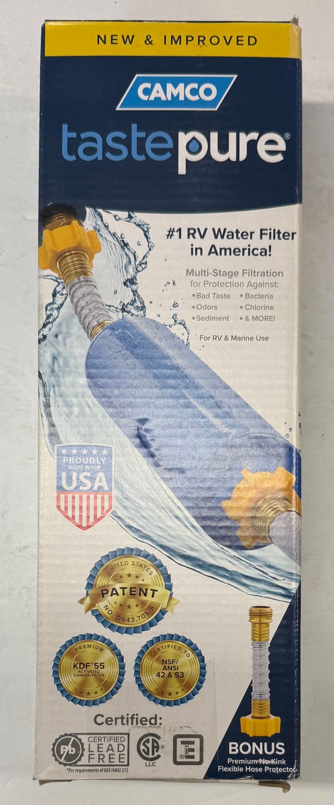 Camco «TastePure» RV Water Filter HEX-FLOW (40043)(124)