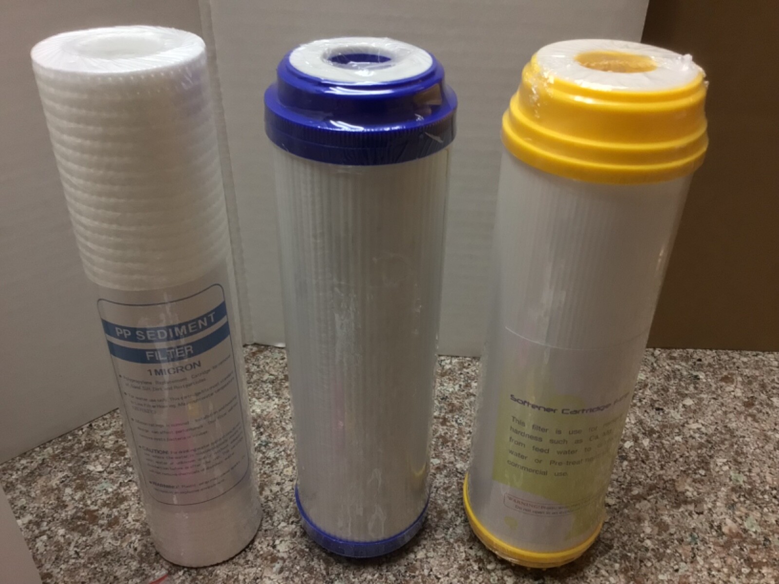 Ice Machine Water Filter Kit Sediment, Carbon, & Resin 3/8 Waterline & Fittings