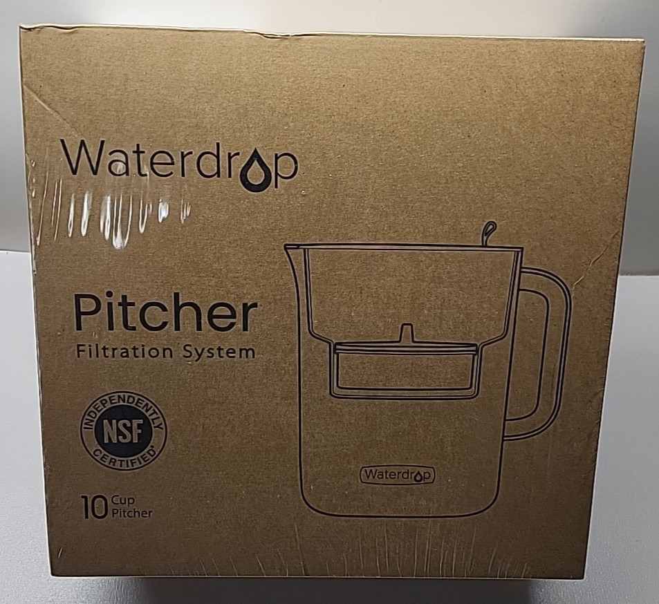 WATERDROP 200 GALLON LONG LIFE 10 CUP PITCHER FILTRATION SYSTEM – WD-PT-61B