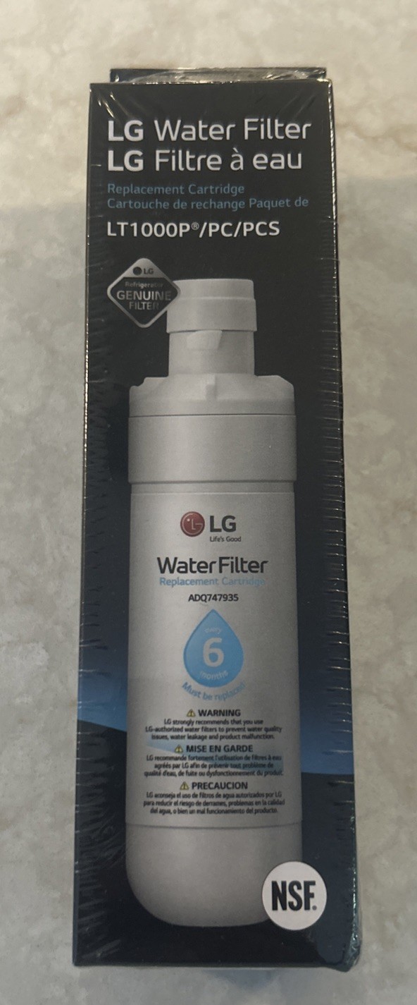 Genuine LG LT1000P Water Filter Replacement Cartridge LT1000PC/PCS NEW SEALED
