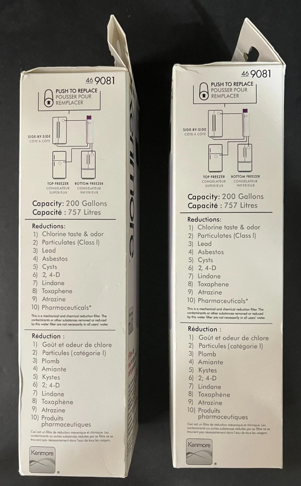 Lot of 2 Genuine OEM 9081 Kenmore 469081 Refrigerator &Water Filters New, Sealed