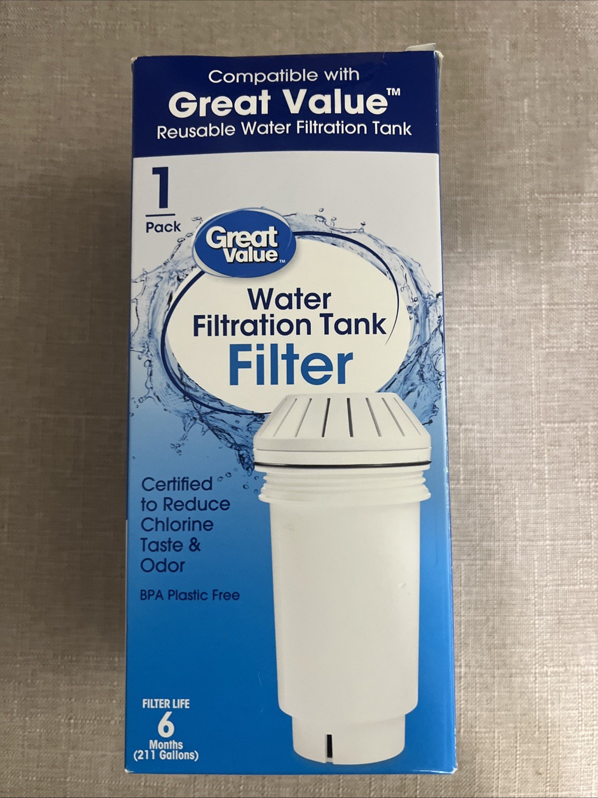 GREAT VALUE Replacement Water Filter GWF3 Alternative Compatible W/Vitapur GWF8