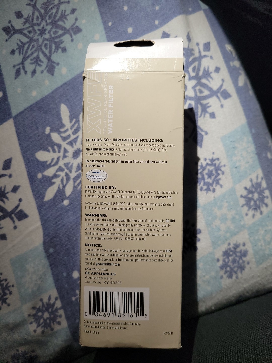Genuine GE XWFE Refrigerator Water Filter – White OEM original No Chip