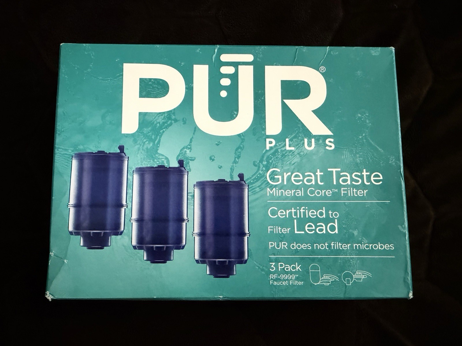 PUR PLUS 3-pack / Faucet Mount RF-9999 Replacement Filters / NEW SEALED