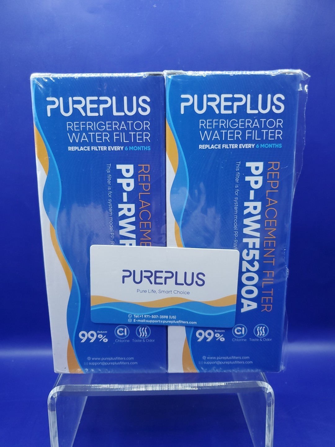2 Pack PurePlus PP-RWF4200A Refrigerator Water Filters New Sealed Filters