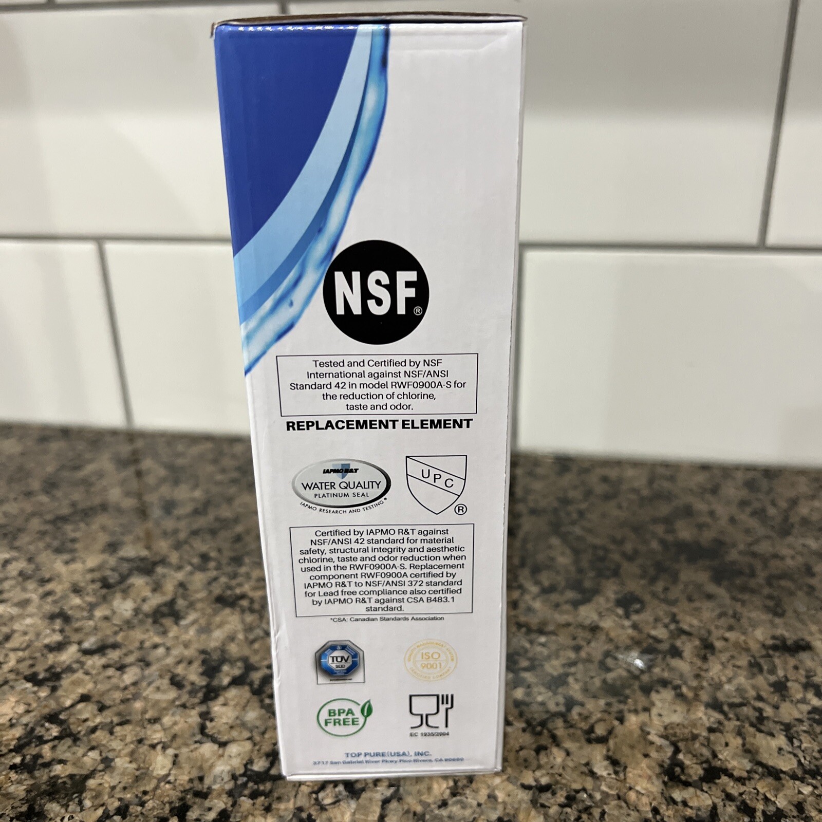 ICEPURE Refrigerator Water Filter – RWF0900A – for Amana, Kenmore, Maytag – New