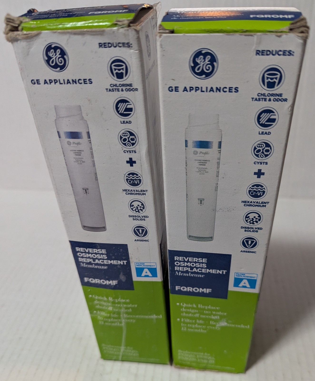 2 GE FQROMF Reverse Osmosis Replacement Membrane Filters
