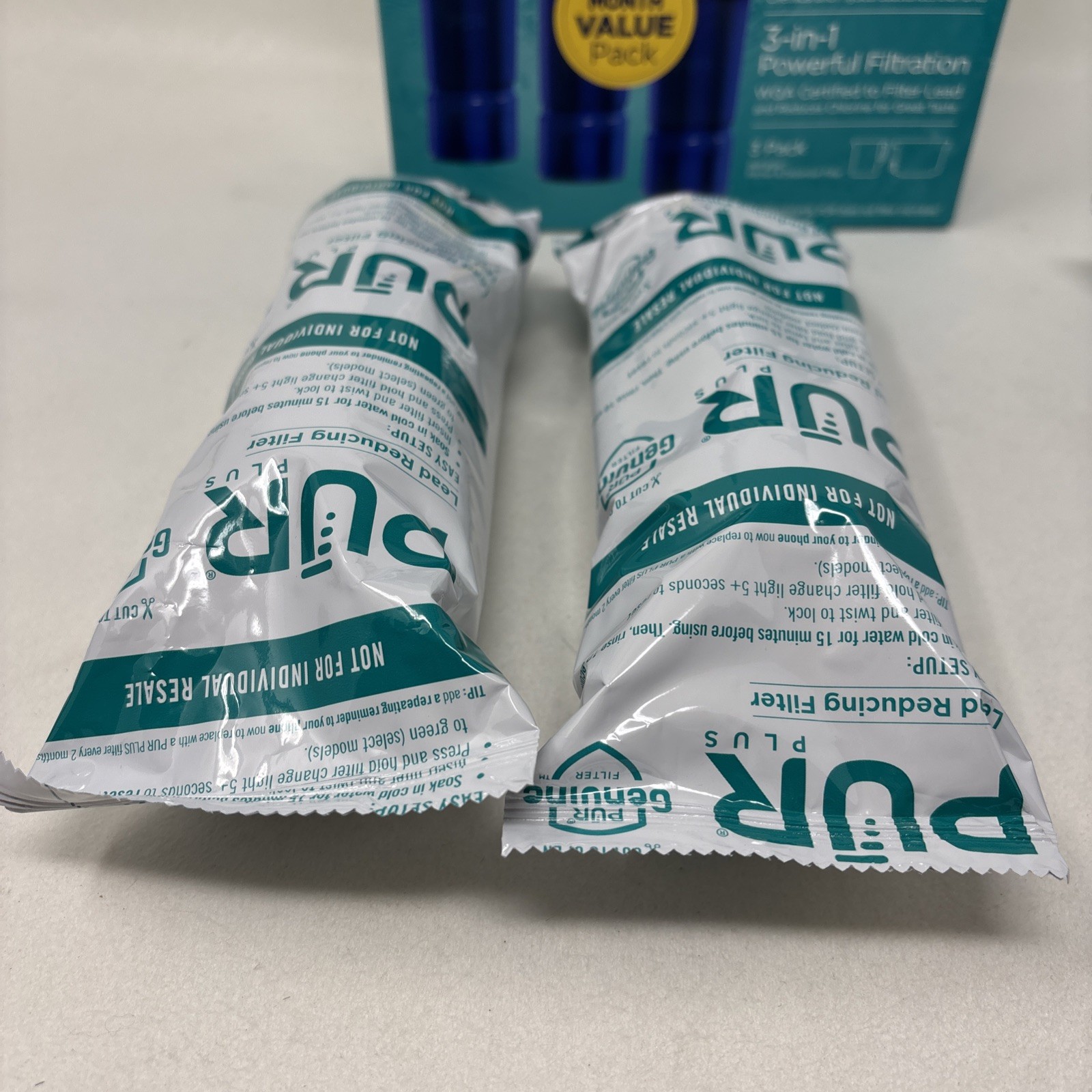 PUR PLUS 2 Count Water Filter Pitcher Replacement NSF Certified Lead Reduction