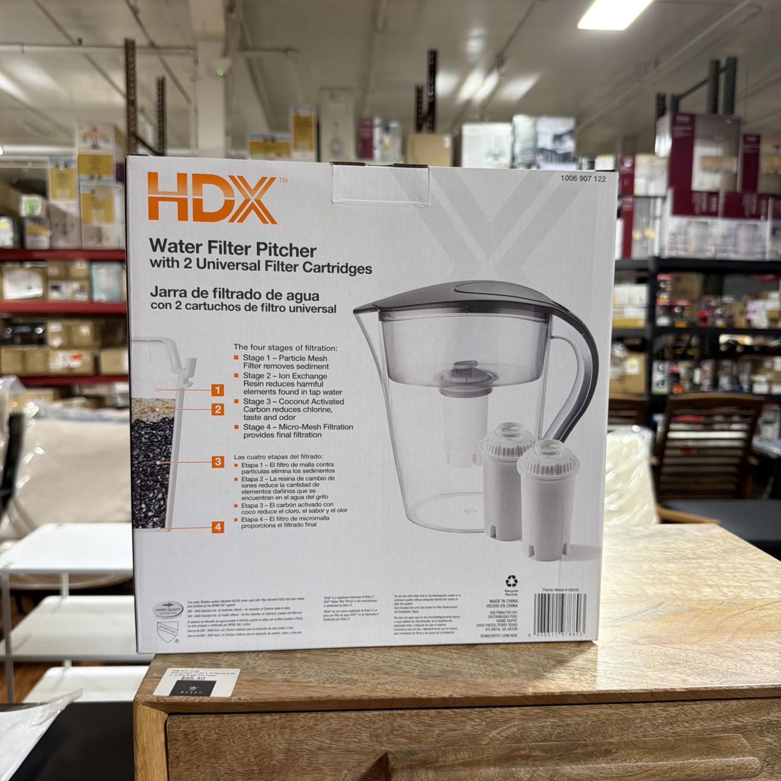 HDX Water Filter Pitcher By With Universal Water Filter Cartridges 2