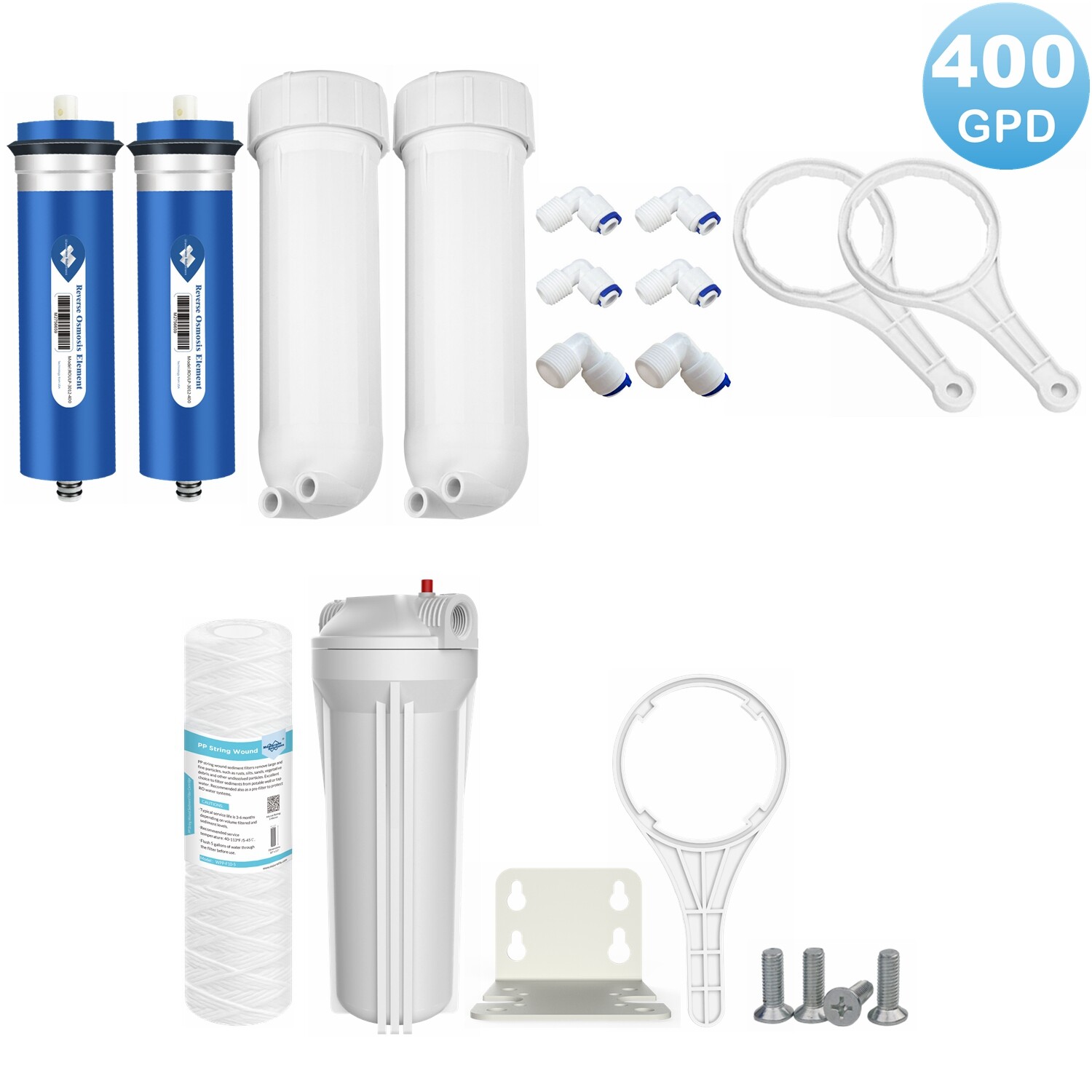 400 GPD RO Membrane Maple Syrup Reverse Osmosis System Sediment Housing Element