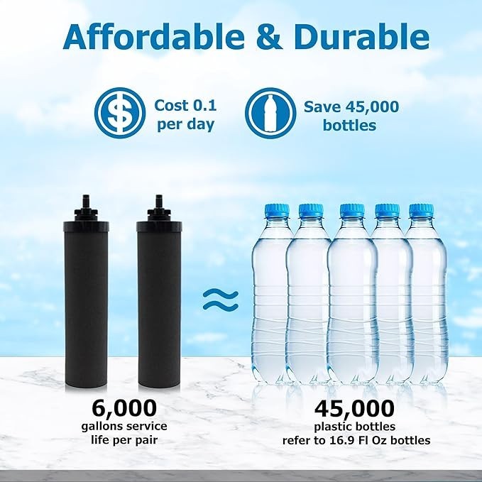Larayci Black Carbon Block Filters Pack of 4 New Sealed in Original Packaging