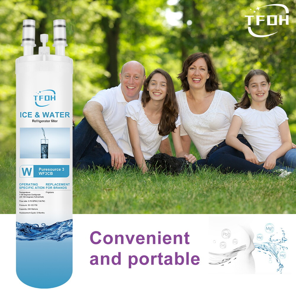 1 PACK TFOH Fit Frigidaire WF3CB Pure Source Ultra Refrigerator Water Filter