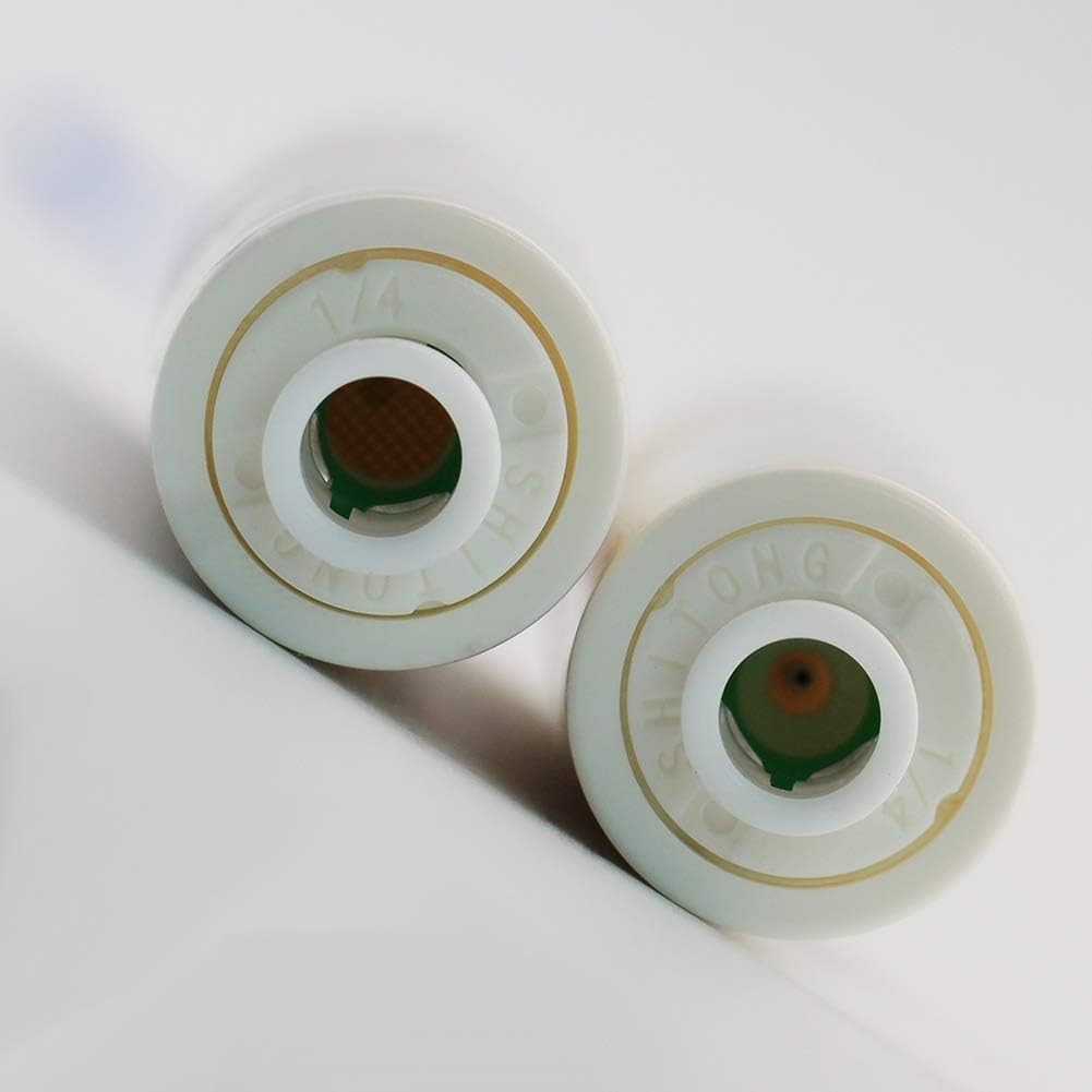 2 Packs, 1/4” Quick Connect RO Flow Restrictor 300CC for 50 GPD Reverse Osmosis