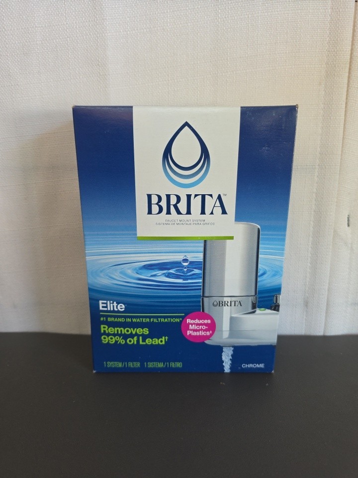 NEW BRITA Faucet Elite Chrome Replacement Filter Remove 99% of Lead
