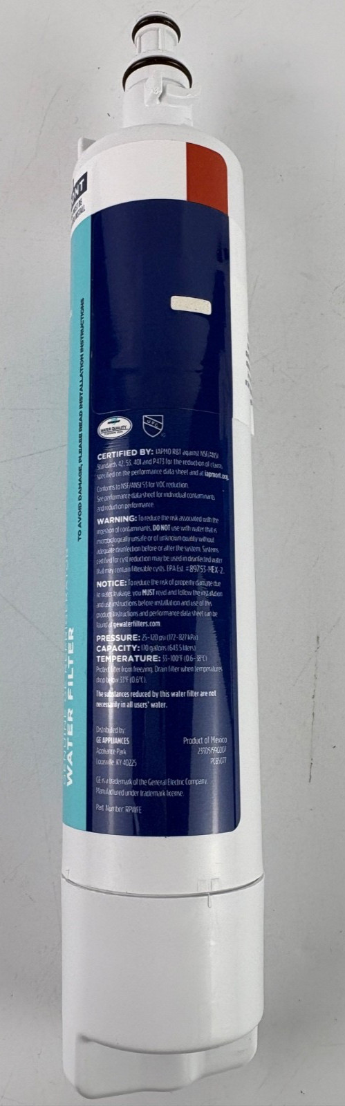 GE RPWFE Refrigerator Water Filter, Genuine Replacement Filter *read description