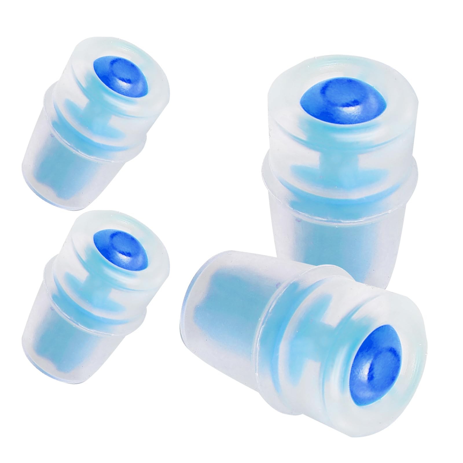 JMTEEA 4 Packs Bite Valve Replacement Mouthpiece Fit for 1.9×2.8cm, 4 Blue
