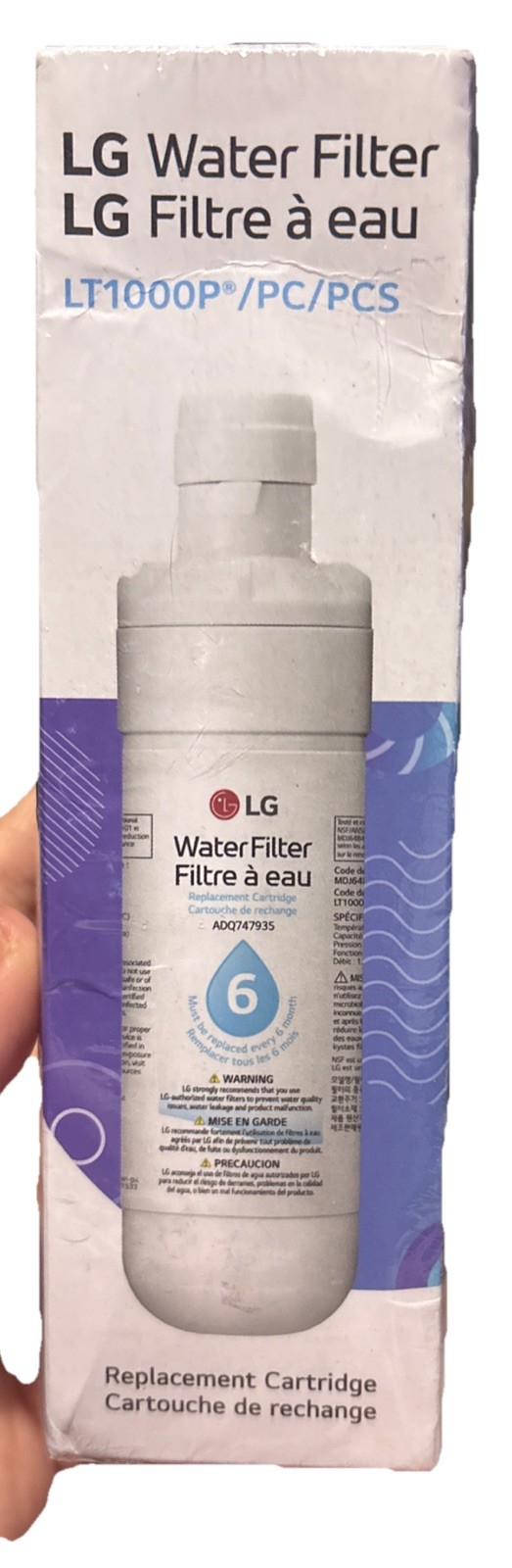 For LT1000P ADQ747935 1 PACK Refresh Refrigerator Ice Water Filter US Stock