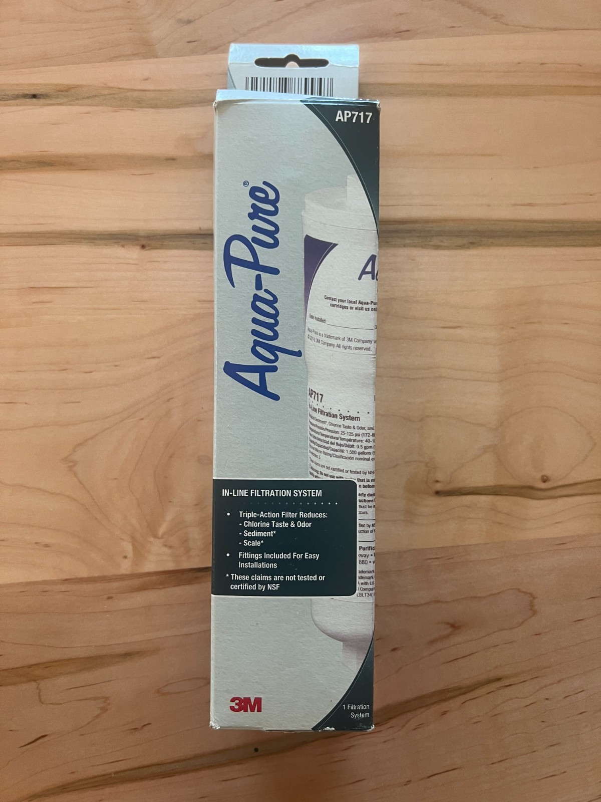 3M Aqua Pure In Line replacement triple action 5 micron water filter model AP717