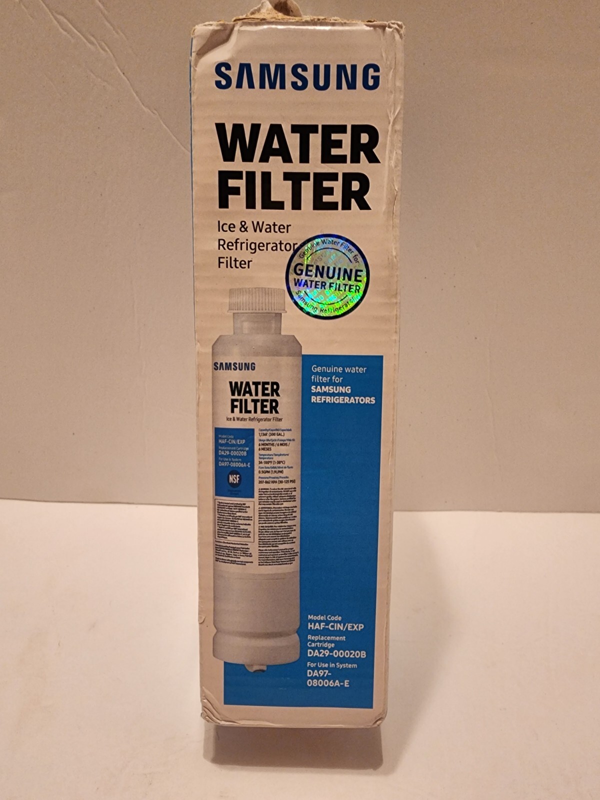 Samsung Genuine DA29-00020B HAF-CIN/EXP Fridge Ice & Water Filter