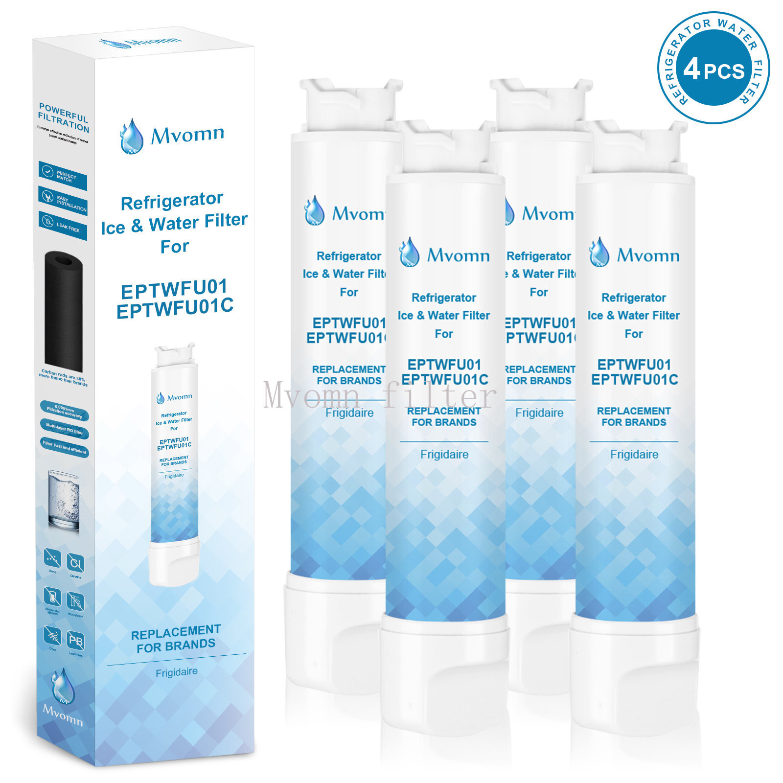 For Frigidaire EPTWFU01 Pure Source Ultra II Filter Refrigerator 4PACKS