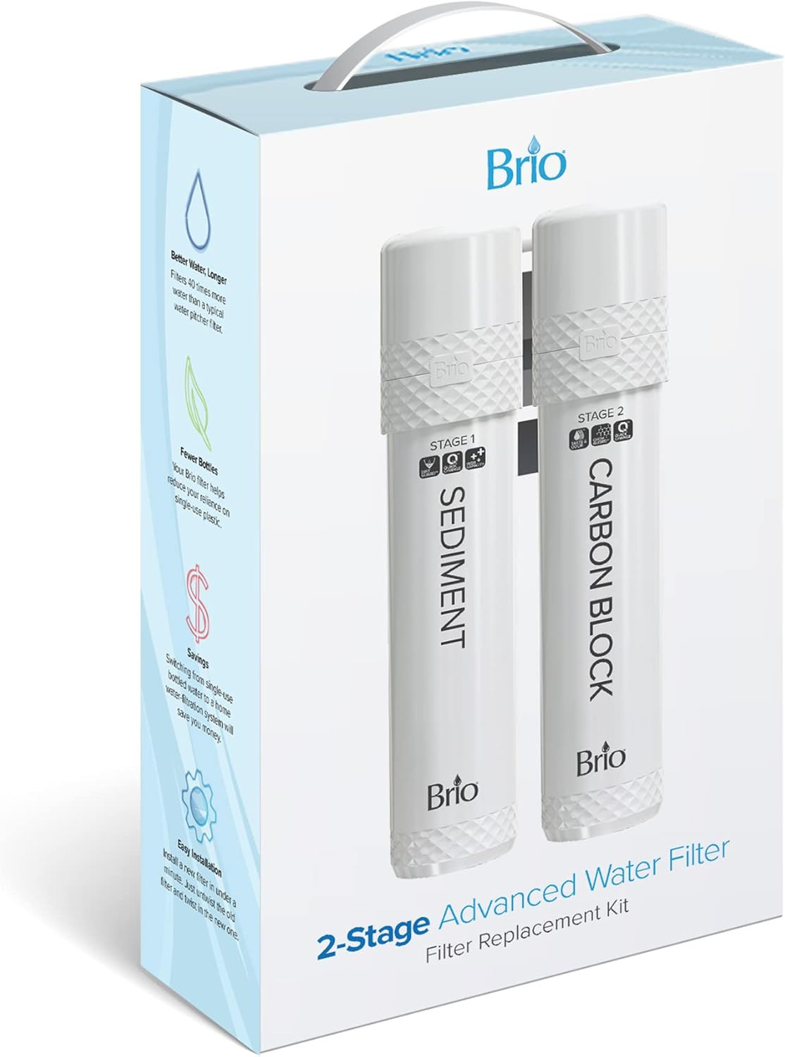 2 Stage Water Cooler Filter Replacement Kit – for Models with «UVF2» – 1500 Gall
