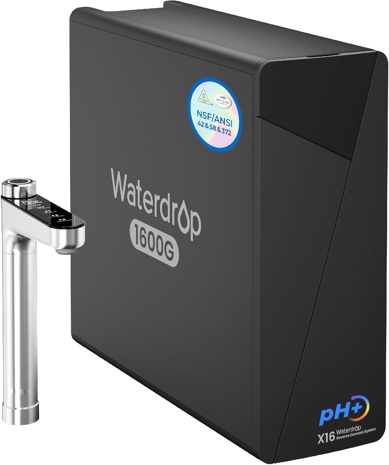 Waterdrop X16-Alkaline Reverse Osmosis Water Filter 11-Stage Filtration 1600 GPD